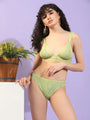 Soft Lace Non Padded Winged Strap Lingerie Set - Da Intimo - Lingerie Online Store India