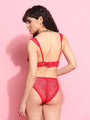 Soft Lace Non Padded Winged Strap Lingerie Set - Da Intimo - Lingerie Online Store India
