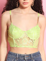 Soft Lace Underwired Chain Strap Design Bralette - Da Intimo - Lingerie Online Store India