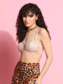 Lace Design Underwired Balconette Bra - Daintimo