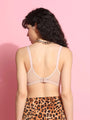 Lace Design Underwired Balconette Bra - Daintimo