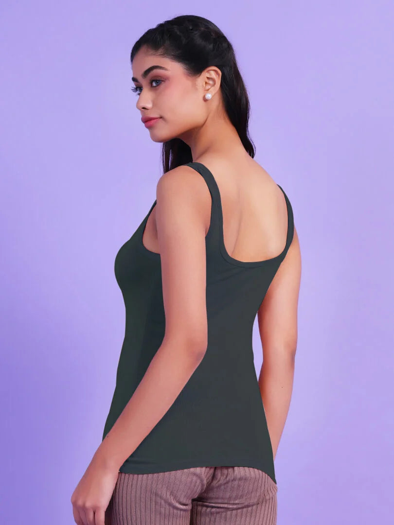 Da Intimo Pack Of 2 Soft Cotton Broad Strap Camisole - Da Intimo - Lingerie Online Store India