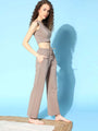 Light Brown Two Piece Loungewear Sets - Da Intimo - Lingerie Online Store India