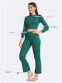 Turtle Neck Crop Top Loungewear Set - Da Intimo - Lingerie Online Store India