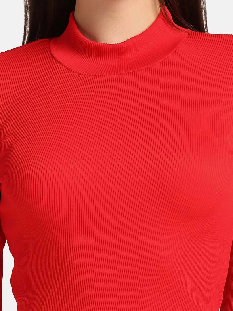 Turtle Neck Crop Top Loungewear Set - Da Intimo - Lingerie Online Store India