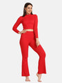 Turtle Neck Crop Top Loungewear Set - Da Intimo - Lingerie Online Store India
