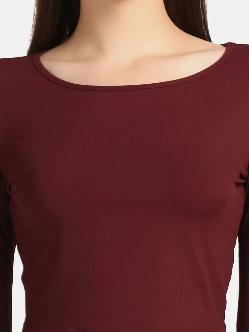 Boat Neck Crop Top Loungewear Set - Da Intimo - Lingerie Online Store India