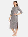 Animal Printed Long Lounge Maxi T-shirt - Da Intimo - Lingerie Online Store India