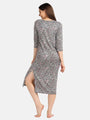 Animal Printed Long Lounge Maxi T-shirt - Da Intimo - Lingerie Online Store India
