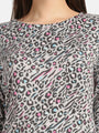 Animal Printed Long Lounge Maxi T-shirt - Da Intimo - Lingerie Online Store India