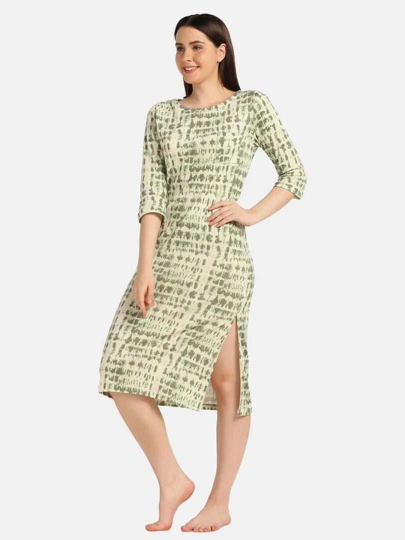 Snake Printed Long Lounge Maxi T-shirt - Da Intimo - Lingerie Online Store India