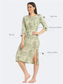 Snake Printed Long Lounge Maxi T-shirt - Da Intimo - Lingerie Online Store India