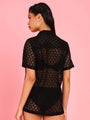 Pack of 2 Delicate Lace Half Sleeves Relaxed Fit Shirt - Da Intimo - Lingerie Online Store India