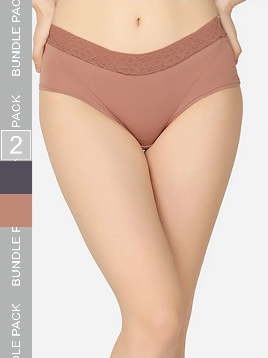 Pack Of 2 Soft Organic Cotton Everyday V- Shape Regular Panty