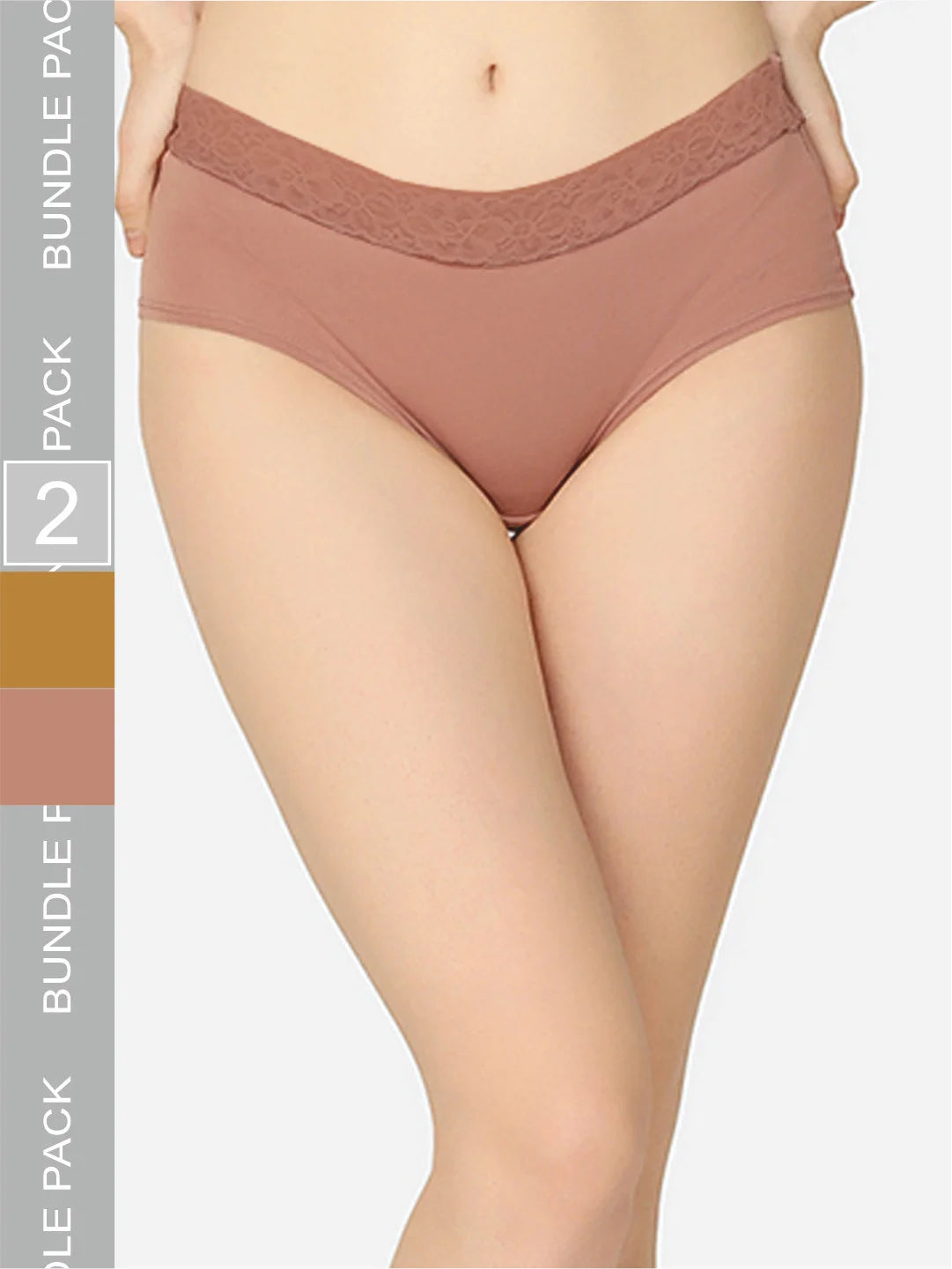 Pack Of 2 Soft Organic Cotton Everyday V- Shape Regular Panty