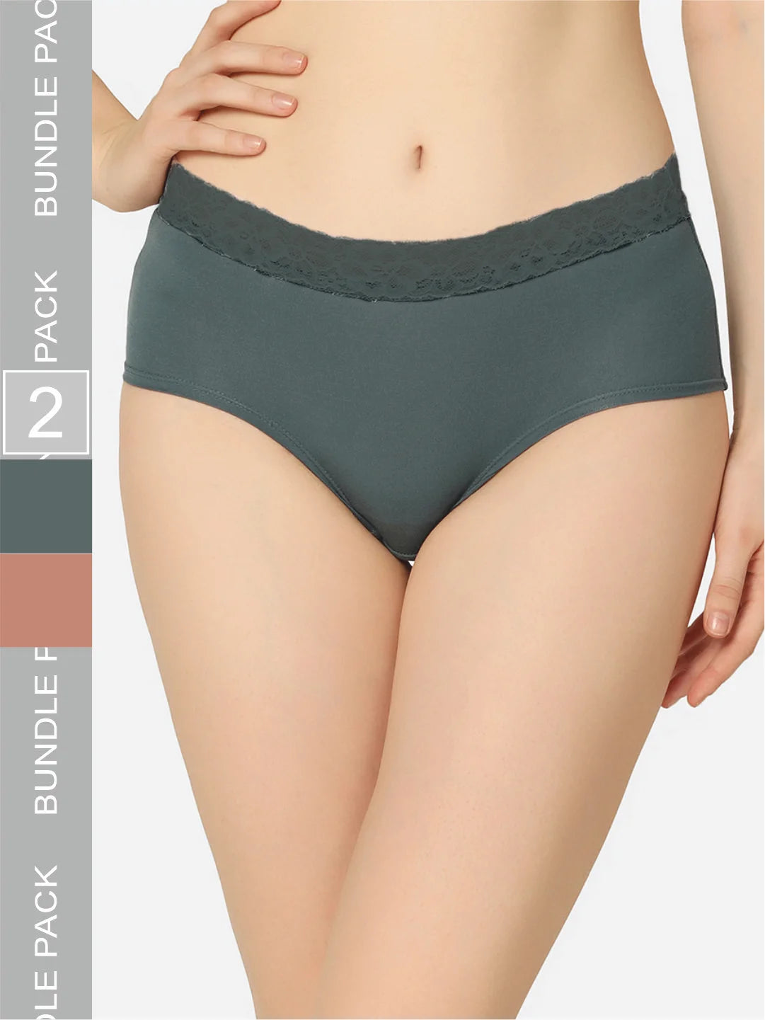 Pack Of 2 Soft Organic Cotton Everyday V- Shape Regular Panty