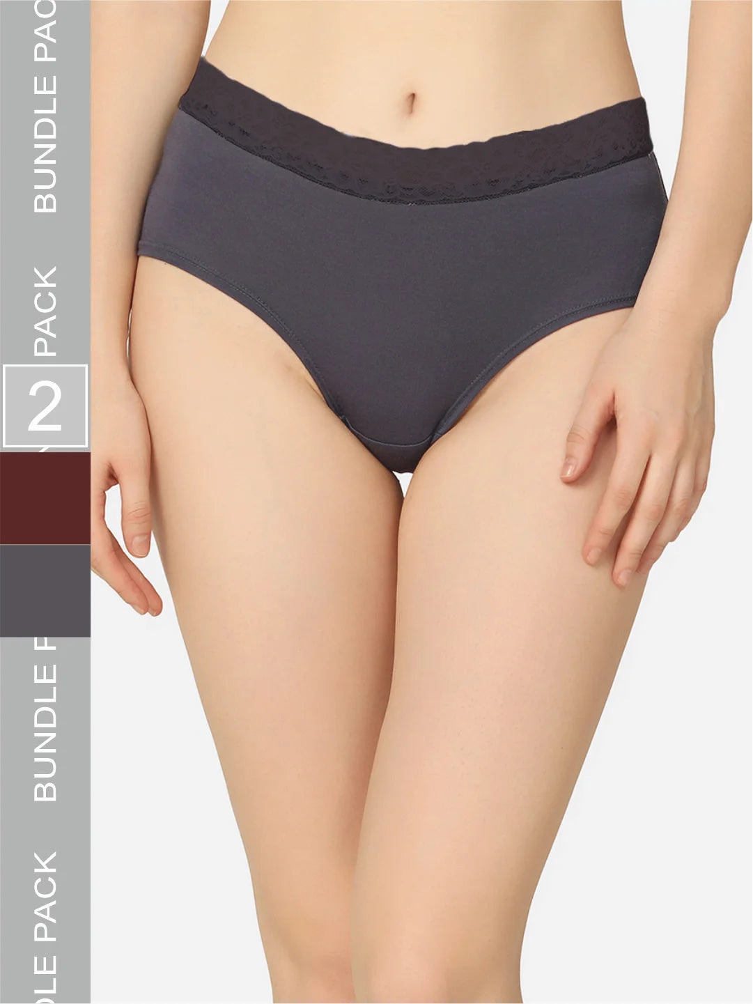 Pack Of 2 Soft Organic Cotton Everyday V- Shape Regular Panty