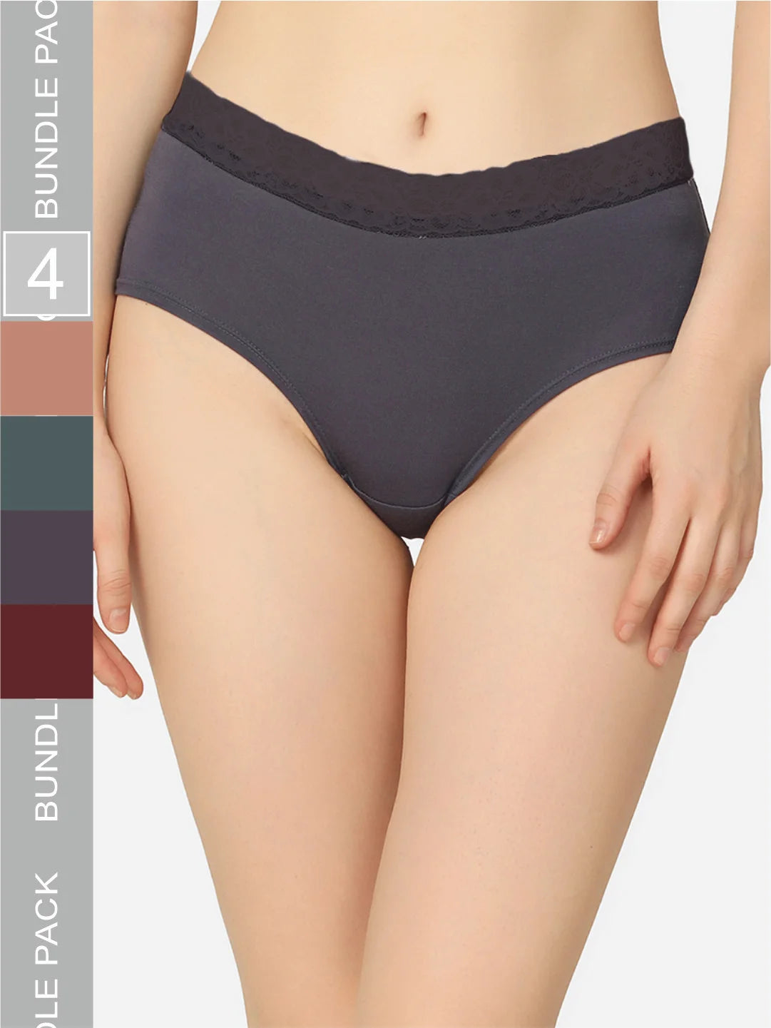 Pack Of 4 Soft Organic Cotton Everyday V- Shape Regular Panty