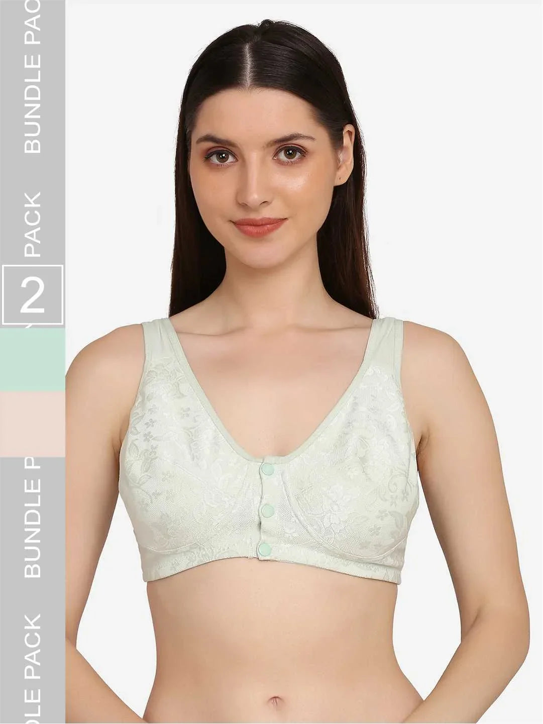 Mamma Presto Pack Of 2 Front Open Maternity Nursing Bra