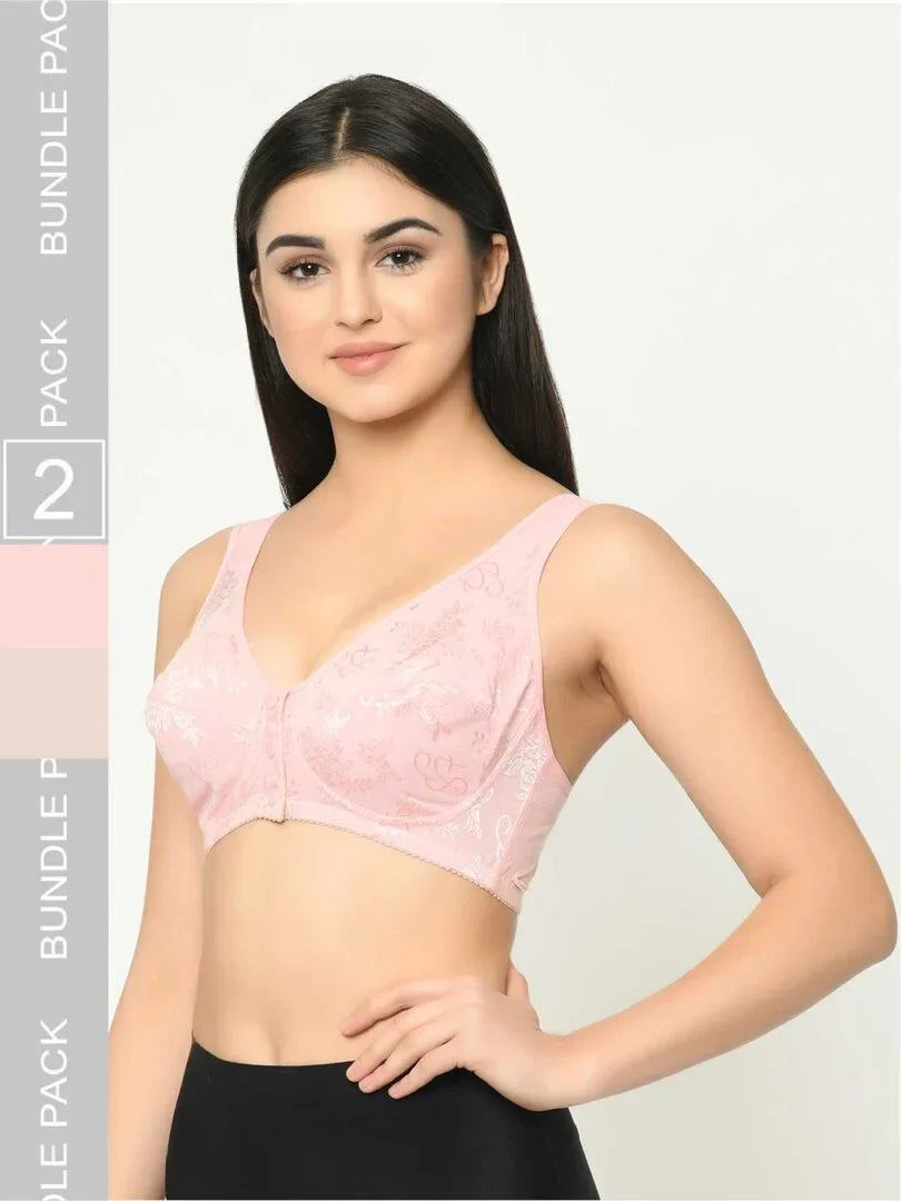 Mamma Presto Pack Of 2 Front Open Maternity Nursing Bra