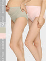 Mamma Presto Pack Of Two High Rise Pre Pregnancy Panty - Da Intimo - Lingerie Online Store India