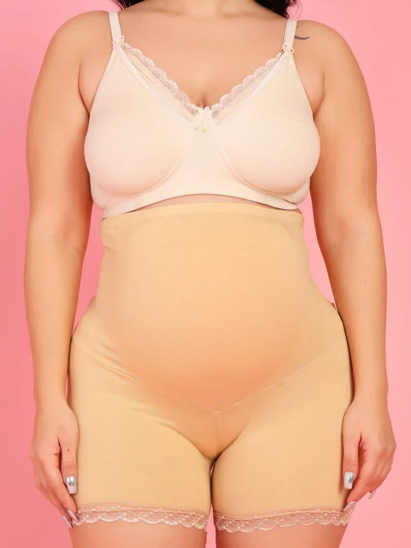 Mamma Presto Soft Cotton Solid Maternity BoyShorts