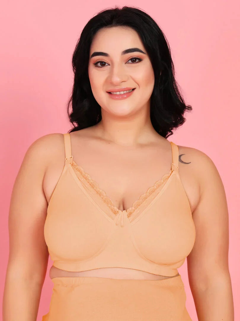 Mamma Presto Pack Of 3 Non Padded Nursing Maternity Bra