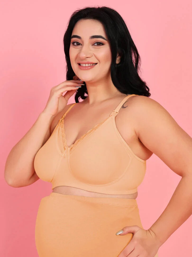 Mamma Presto Pack Of 3 Non Padded Nursing Maternity Bra