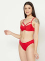 Women’s Red Front Criss Cross Bra