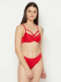 Women’s Red Front Criss Cross Bra