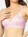 Pack Of 2 Lightly Padded Lacy Design Everyday T-Shirt Bra