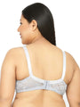 Grey Plus Size Non Padded Full Coverage Everyday Bra - Da Intimo - Lingerie Online Store India