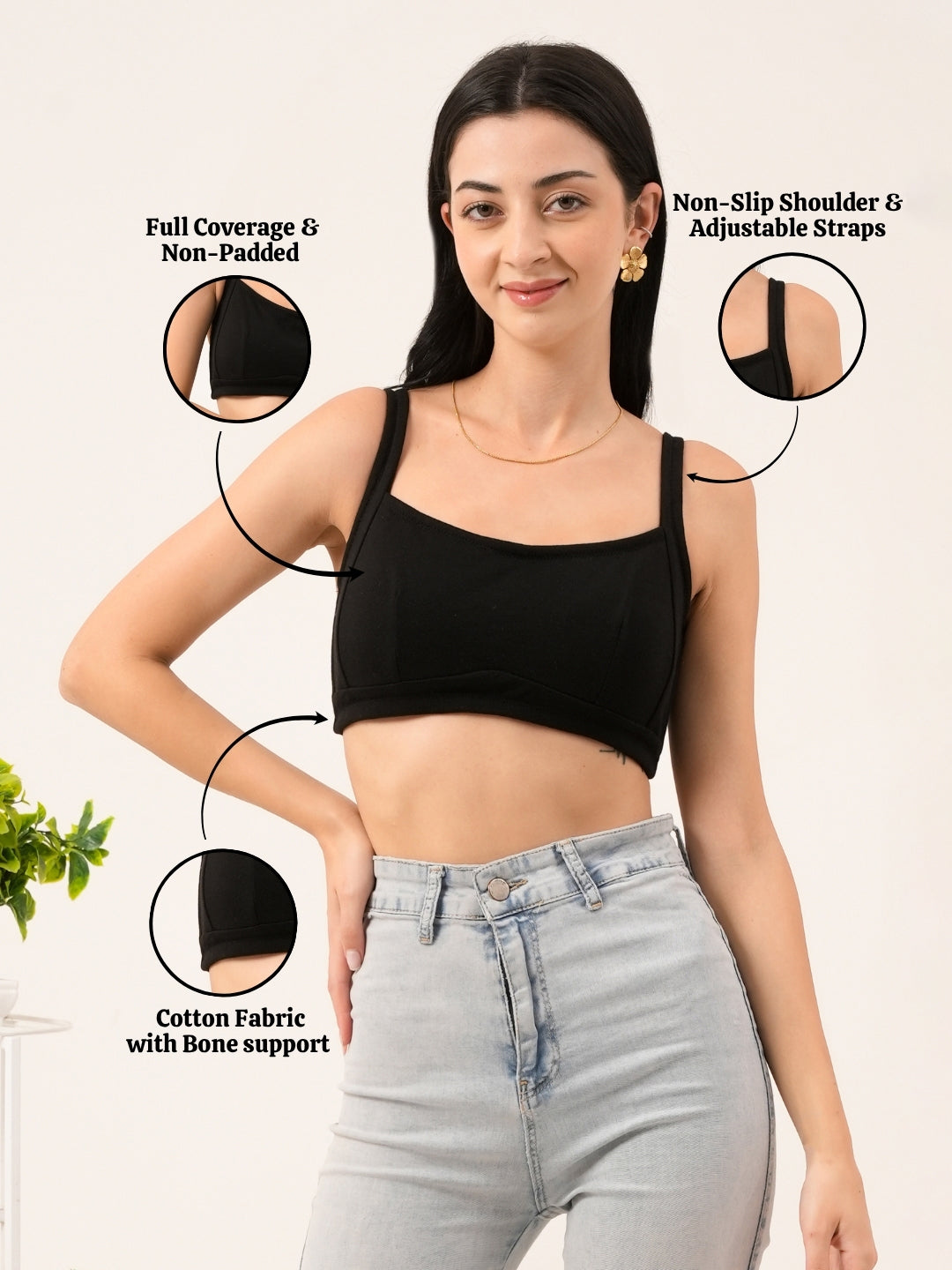 Woman's Full Coverage Bra all Day Comfort Everyday Bra