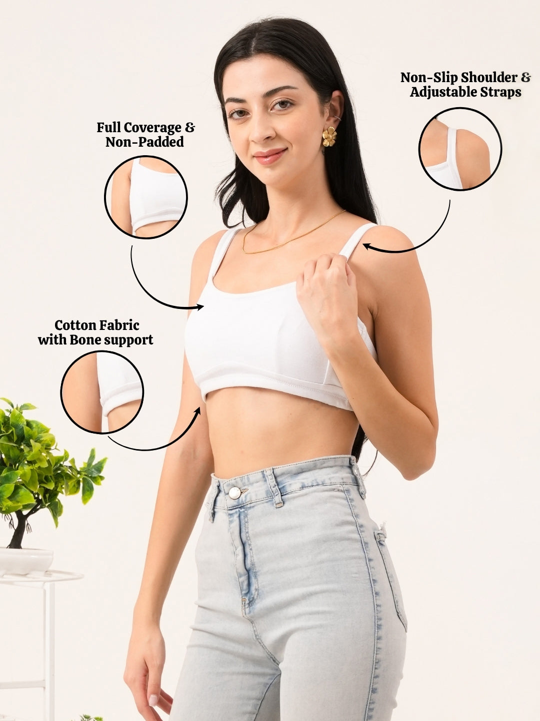 Woman's Full Coverage Bra all Day Comfort Everyday Bra