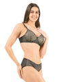 Lightly Padded Full Coverage Lace Bra & Panty Set