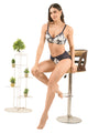Floral Printed Cotton Wired Padded Full Coverage Bra & Panty Set