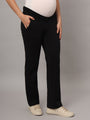 Mamma Presto Low Waist Black Maternity Trousers