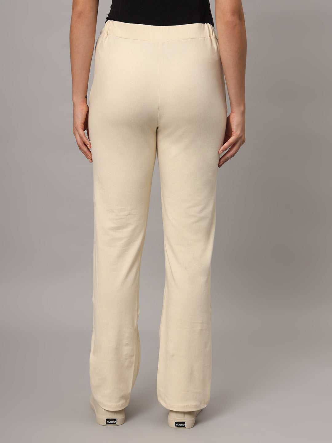 Mamma Presto Low Waist Offwhite Maternity Trousers