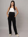 Mamma Presto High Waist Black Maternity Trousers