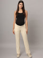 Mamma Presto Low Waist Offwhite Maternity Trousers