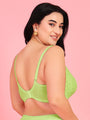 Curvy Love Plus Size Soft Lace Full Coverage Underwire Parrot Bra