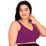 Curvy Love Pack of 3 Plus Size Full Coverage Non Padded Grey & Peach & Wine Bra