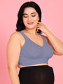 Curvy Love Plus Size Full Coverage Non Padded Grey Bra