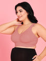 Curvy Love Plus Size Full Coverage Non Padded Peach Bra