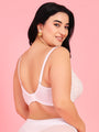 Curvy Love Pack of 2 Plus Size Soft Lace Full Coverage Underwire White & Mauve Bra