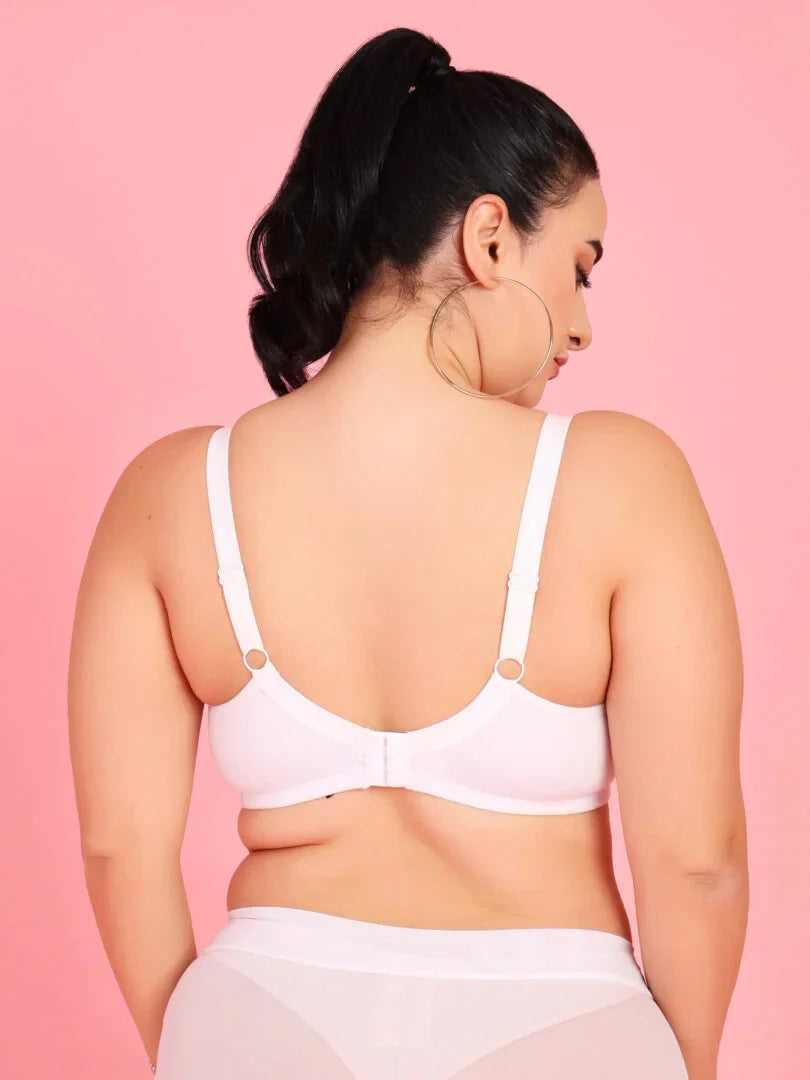 Curvy Love Pack of 2 Plus Size Soft Cotton  Everyday Bra - Da Intimo - Lingerie Online Store India