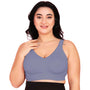 Curvy Love Pack of 2 Plus Size Full Coverage Non Padded Grey & Green Bra