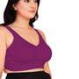 Curvy Love Pack of 2 Plus Size Full Coverage Non Padded Grey & Wine Bra