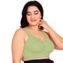 Curvy Love Pack of 2 Plus Size Full Coverage Non Padded Wine & Green Bra