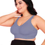 Curvy Love Pack of 3 Plus Size Full Coverage Non Padded Green & Peach & Grey Bra